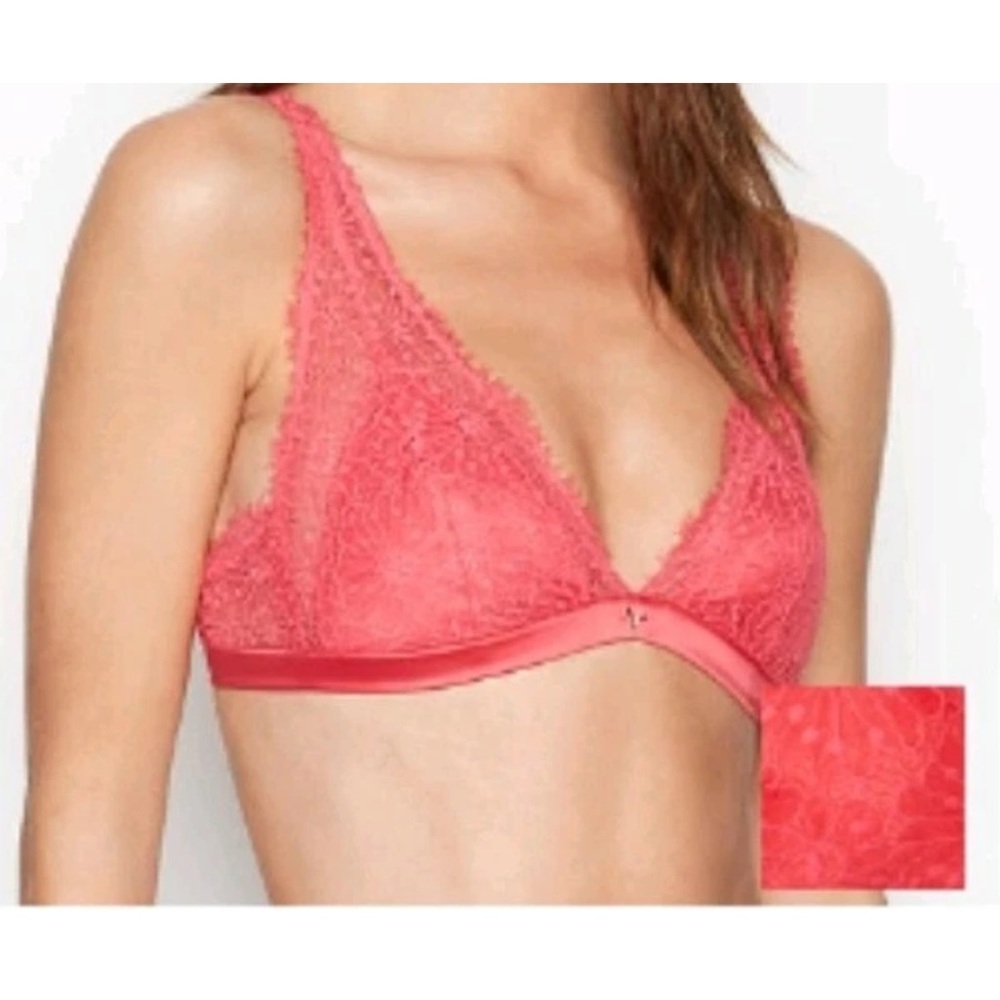 Victoria's Secret Coral Lace Bralette
